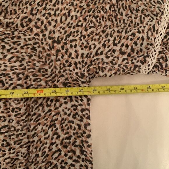 Zac & Rachel Animal Print Off Shoulder Rayon Blend Size 3X - Picture 4 of 9